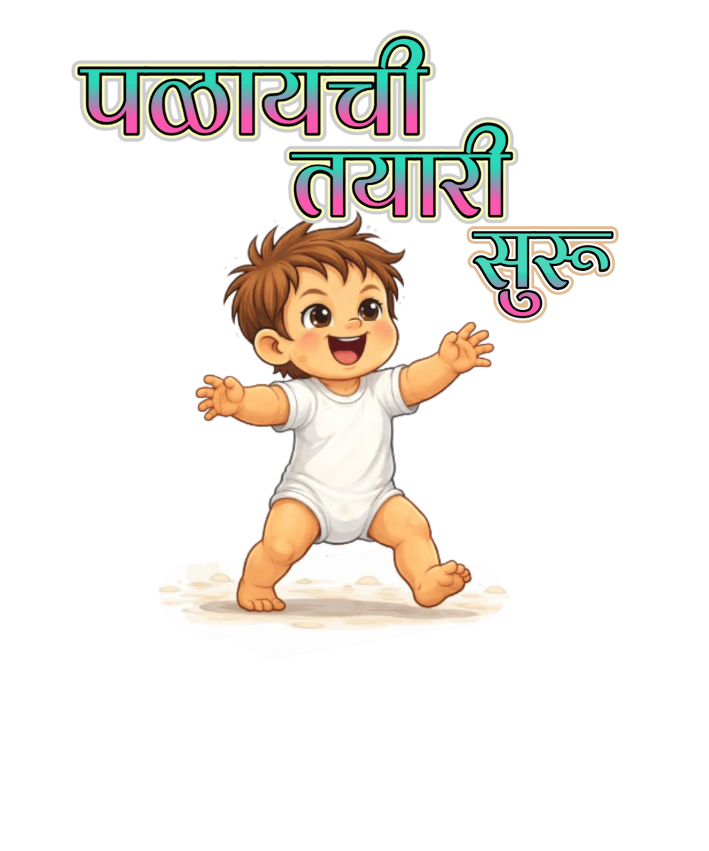 पळायची तयारी सुरू (Boys)