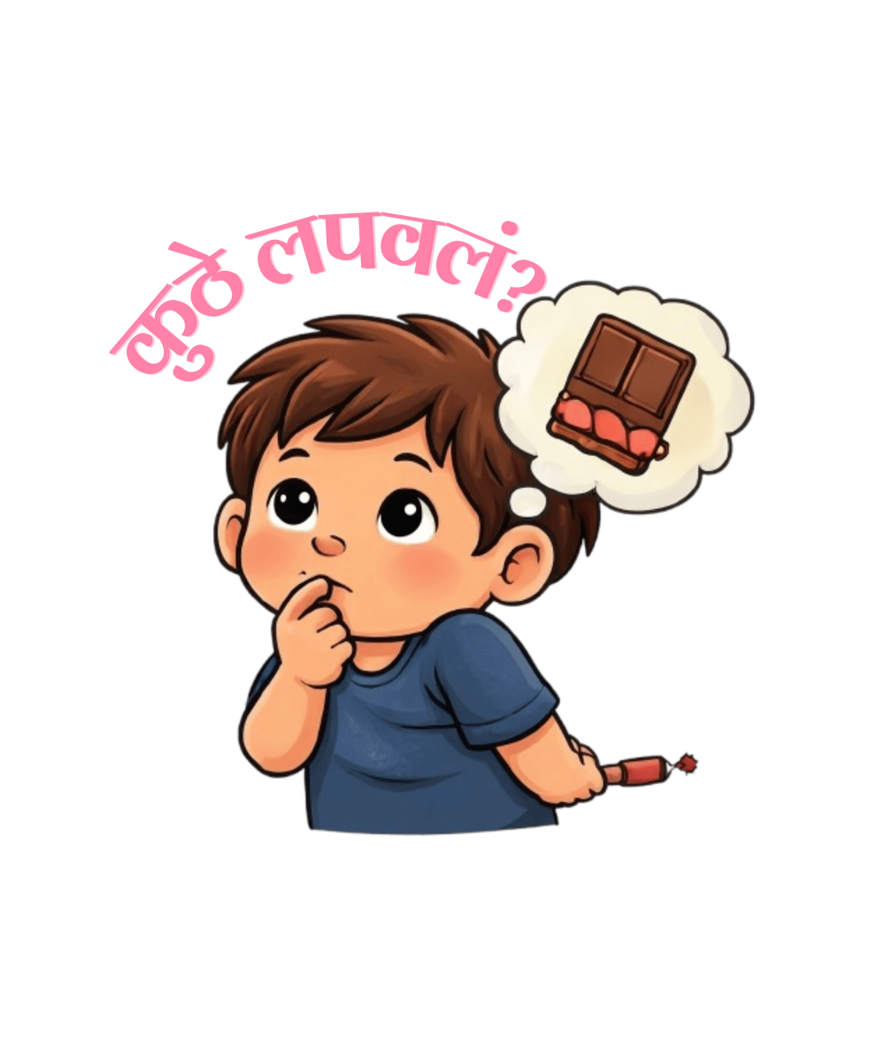 चॉकलेट कुठे लपवलं? (Boys)