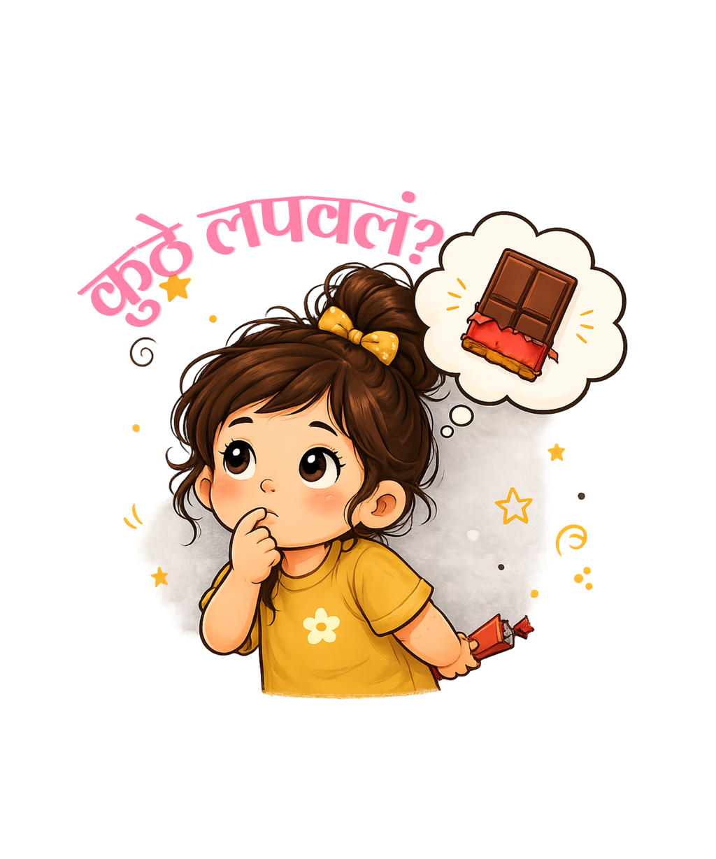 चॉकलेट कुठे लपवलं (Girls)