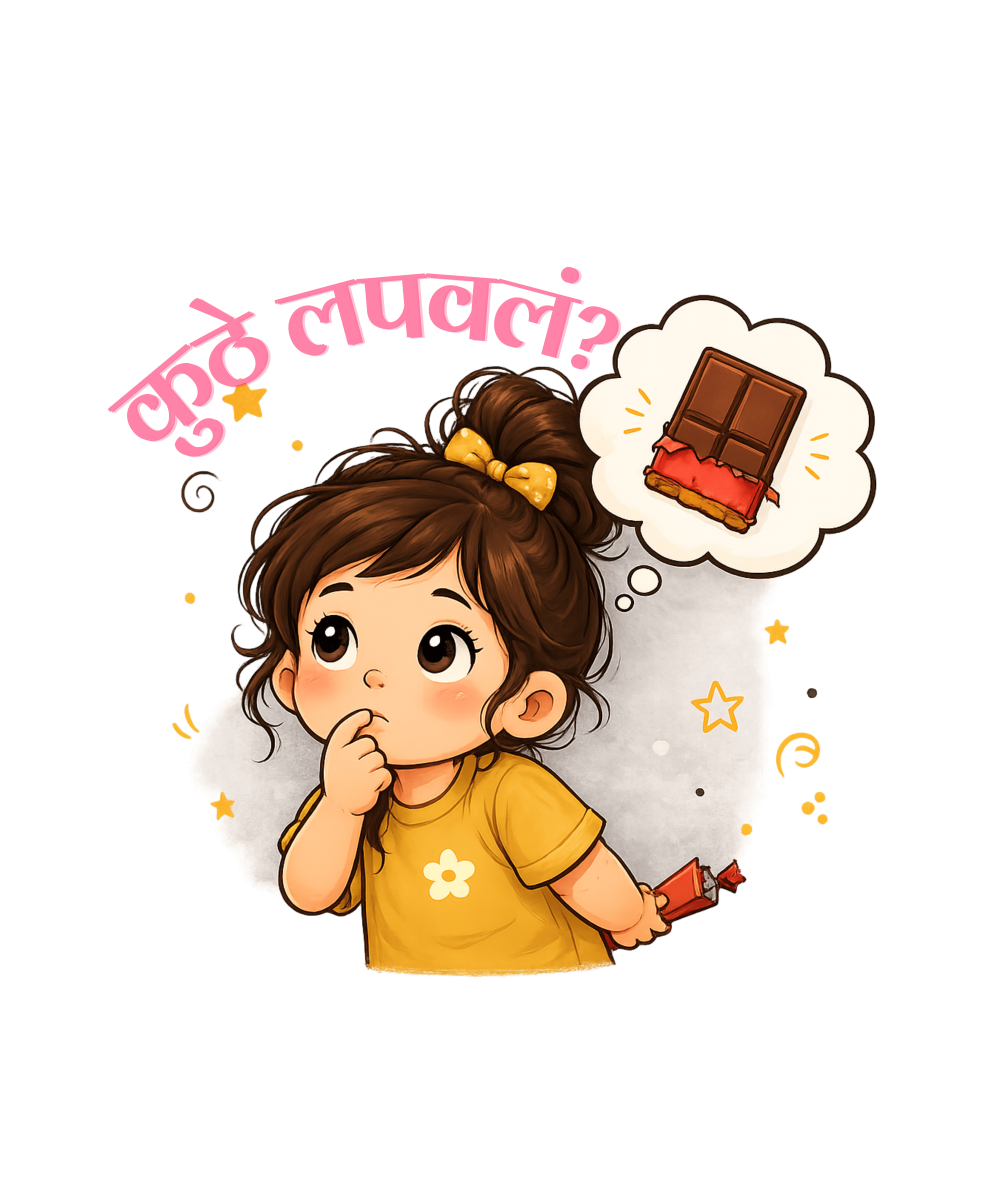 चॉकलेट कुठे लपवलं (Girls)