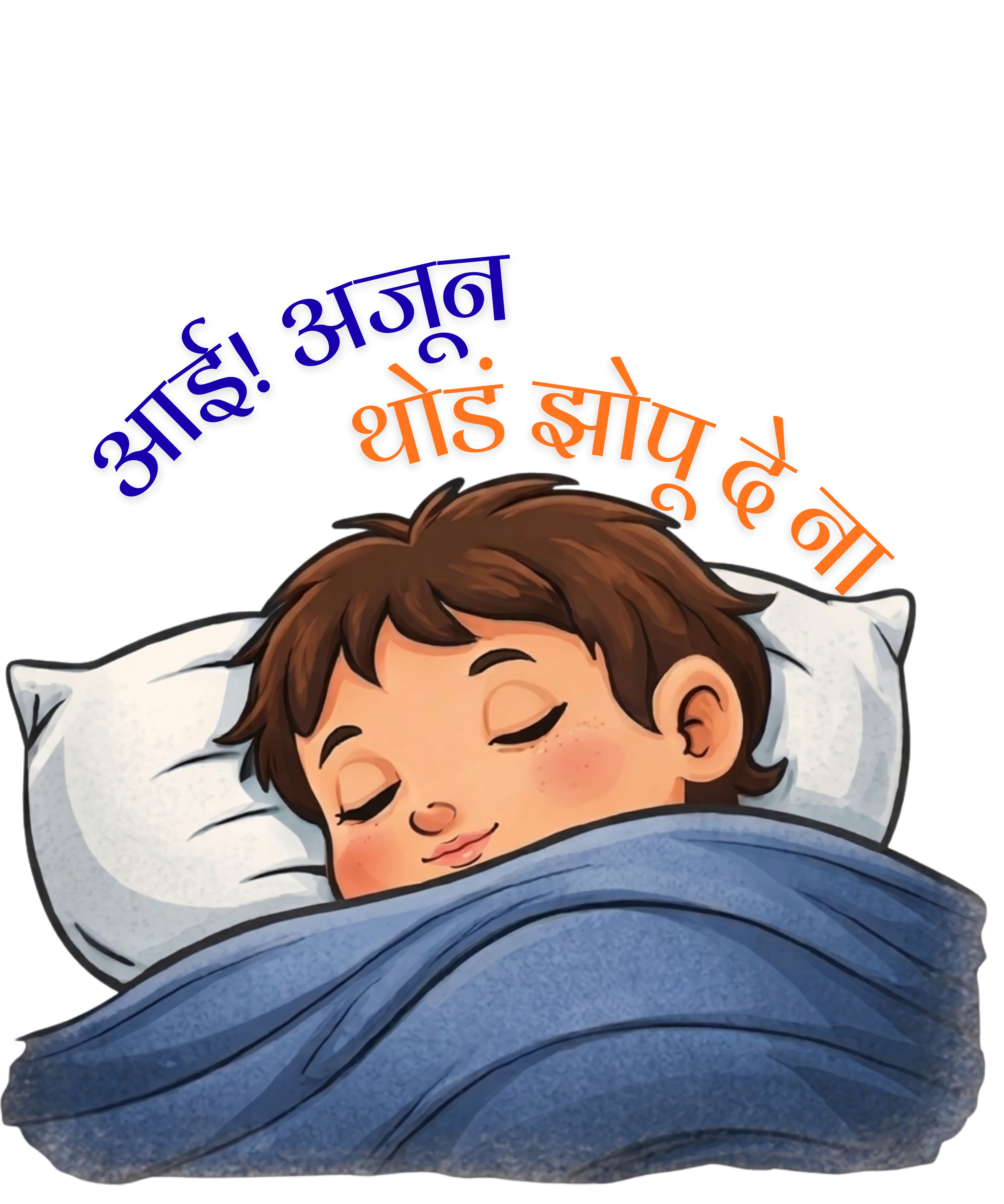 आई, अजून थोडं झोपू दे ना!
